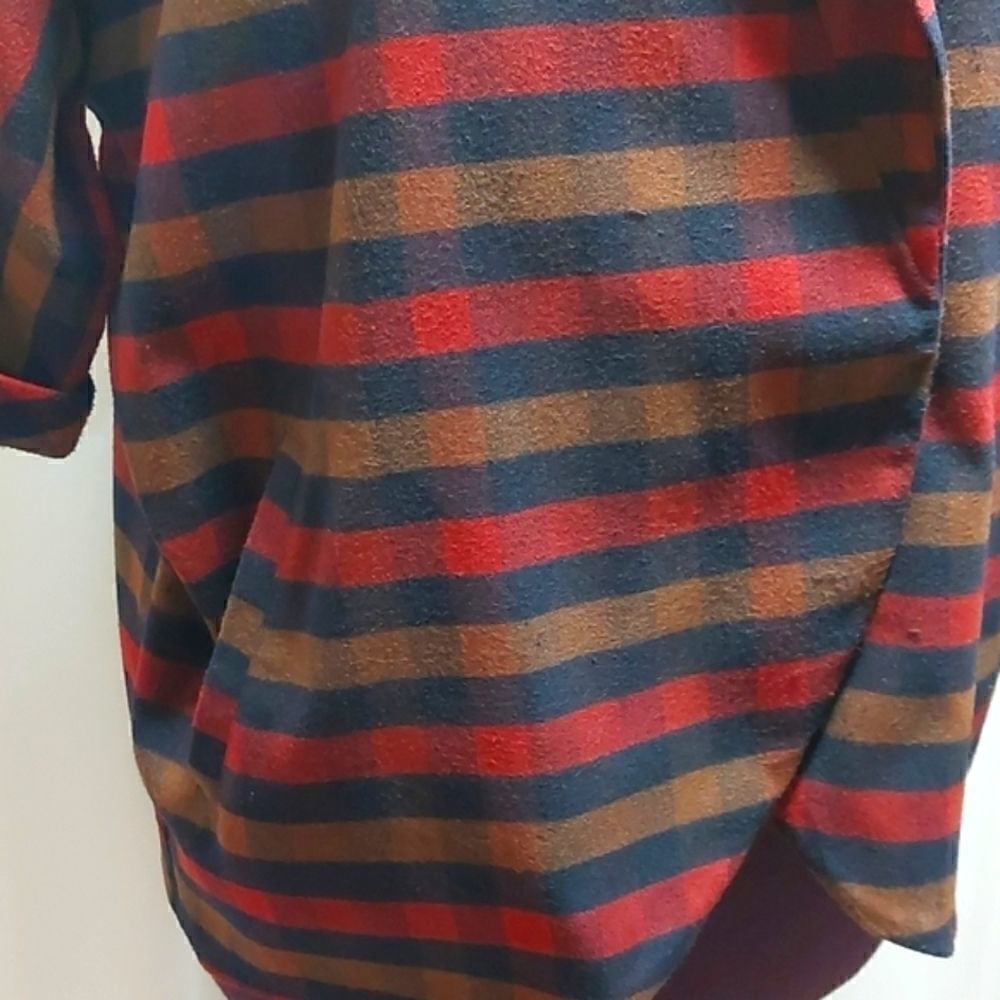 Design Lab Plaid Jacket/Poncho  - Picture 4 of 8